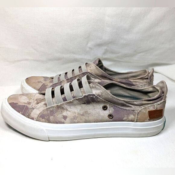 Blowfish Mars Natural Foggy Camo Women's Malibu Slip On Size 8.5 100% Cotton - Picture 4 of 8